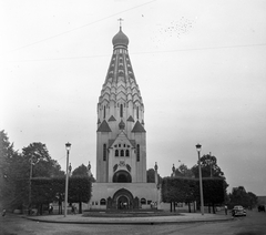 Németország, Lipcse, Philipp Rosenthal Strasse, Szent Alexej orosz emléktemplom., 1960, Romák Éva, templom, NDK, pravoszláv templom, Fortepan #74982