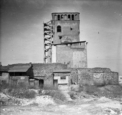 Lengyelország, Varsó, ulica Zielna 39., a PAST (Polskiej Akcyjnej Spółki Telefonicznej) épület romjai., 1960, Romák Éva, rom, épületkár, Fortepan #75022