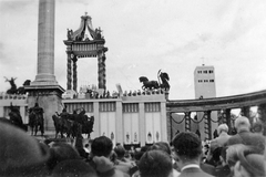 Magyarország, Budapest XIV., Hősök tere, Eucharisztikus Világkongresszus., 1938, Fortepan, ünnepség, Budapest, Árpád-ábrázolás, Fortepan #7534