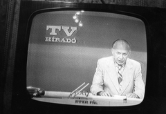 Magyarország, Ipper Pál a TV Híradó főmunkatársa, külpolitikai kommentátor., 1980, Fortepan, TV műsor, képernyőfotó, Fortepan #75374