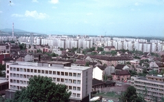 Hungary, Budapest III., kilátás a Mátyás-hegyről a Bécsi út felé., 1985, Kristek Pál, colorful, blocks, picture, Budapest, Fortepan #75617