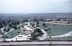 Magyarország, Gellérthegy, Budapest XI., déli lejtője a Citadella alatt, Jubileumi park., 1973, Kristek Pál, színes, látkép, Budapest, Fortepan #75641