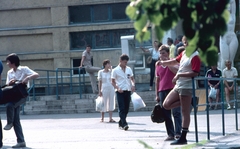 Magyarország, Margitsziget, Budapest, a Palatinus Strandfürdő bejárata., 1980, Kristek Pál, színes, Fortepan #75647