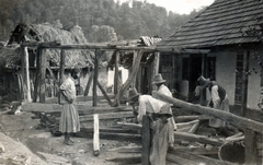 Románia,Erdély, Kelence, famunka a cigánytelepen, 1930, Péchy László, Fortepan #75818