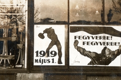 Magyarország, Budapest, 1919, Péchy László, plakát, Tanácsköztársaság ábrázolás, Berény Róbert-grafika, Bíró Mihály-grafika, Országos Propaganda Bizottság, Posner Nyomda, Fortepan #75866