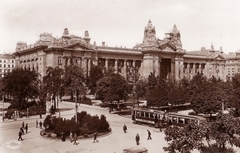 Magyarország, Budapest V., Szabadság tér, Tőzsdepalota., 1923, Fortepan, villamos, Alpár Ignác-terv, Budapest, Fortepan #76060