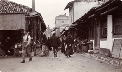 Bosnia and Herzegovina, Sarajevo, Bascarsija., 1903, Fortepan, street view, genre painting, bazaar, burqa, Fortepan #76312