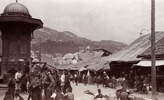 Bosnia and Herzegovina, Sarajevo, Bascarsija., 1903, Fortepan, street view, genre painting, hillside, bazaar, Fortepan #76314