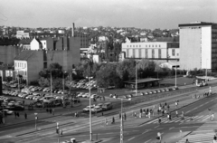 Hungary, Budapest I.,Budapest II., Széna tér, balra a Retek utca és a Lövőház utca torkolata. Háttérben a Rózsadomb., 1990, Erdei Katalin, intersection, Budapest, bird's eye view, crosswalk, Fortepan #76423