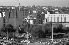 Hungary, Budapest II., Lövőház utca - Margit körút (Mártírok útja) sarok, háttérben a Rózsadomb., 1990, Erdei Katalin, Polski Fiat-brand, car park, automobile, Budapest, Fortepan #76425