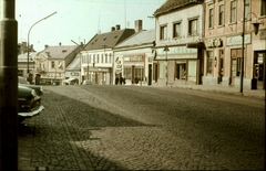 Magyarország, Veszprém, Kossuth Lajos utca., 1968, Herth Viktória dr, Bodó Emma, színes, utcakép, Fortepan #76534