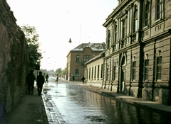 Magyarország, Veszprém, Brusznyai Árpád utca (Bajcsy-Zsilinszky út) az Almádi út felé nézve., 1968, Herth Viktória dr, Bodó Emma, színes, utcakép, Fortepan #76555