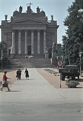 Magyarország, Eger, Eszterházy (Szabadság) tér, Főszékesegyház., 1966, Erky-Nagy Tibor, színes, Bazilika, klasszicizmus, székesegyház, Hild József-terv, Fortepan #76653