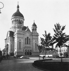 Románia,Erdély, Kolozsvár, Bocskai tér, Ortodox katedrális., 1940, Fortepan, templom, tér, pravoszláv templom, Fortepan #77057