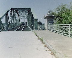 Magyarország, Esztergom, Mária Valéria híd., 1980, Fortepan, színes, híd, hídroncs, Duna, Duna-híd, Feketeházy János-terv, Fortepan #7706