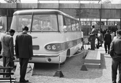 Magyarország, Városliget,Budapesti Ipari Vásár, Budapest XIV., Ikarus 303 típusú autóbusz., 1960, Erky-Nagy Tibor, autóbusz, magyar gyártmány, életkép, Ikarus-márka, nemzetközi vásár, Ikarus 303, Budapest, Fortepan #77107