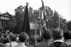 Magyarország, Budapest XIV., Hősök tere 1989. június 16-án, az 56-os hősök újratemetésekor., 1989, tm, Budapest, 1956-utóélet, rendszerváltás, Fortepan #77279