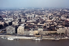 Magyarország, Budapest, látkép a Gellérthegyről a Belgrád rakpart felé nézve., 1975, Ed Sijmons, színes, látkép, Fortepan #77820