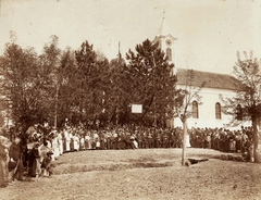 Hungary, Magyarbóly, evangélikus templom., 1900, Nagy Beatrix Julianna, church, tableau, festive, Fortepan #78031