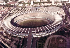 Brazil, Rio de Janeiro, Maracanã Stadion., 1976, Kátai Gyuláné, colorful, stadium, bird's eye view, Fortepan #78067