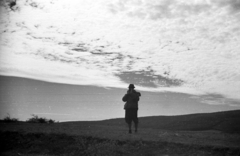 1946, Berkó Pál, gentleman, landscape, field, Fortepan #78286