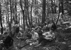 1946, Berkó Pál, excursion, youth, woods, relaxation, Fortepan #78295