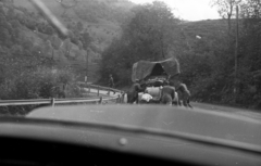 Ukrajna, Tiszaborkút, a menekülő lengyel hadsereg katonái a vasúti viadukt közelében., 1939, Berkó Pál, motorkerékpár, teherautó, kerítés, katona, rendszám, lengyel katona, Fortepan #78302