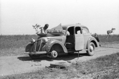 Ukrajna, 1941, Berkó Pál, német gyártmány, második világháború, Wanderer-márka, automobil, autójavítás, keleti front, Fortepan #78354