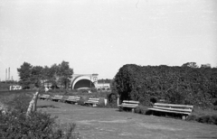 Ukrajna, Dnyipro, 1941, Berkó Pál, park, második világháború, pad, keleti front, Fortepan #78375