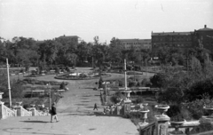 Ukrajna, Dnyipro, Lazar Hloba (Valerij Cskalov) Park., 1941, Berkó Pál, park, második világháború, keleti front, Fortepan #78376