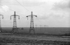 Ukraine, 1941, Berkó Pál, second World War, pylon, power line, eastern front, Fortepan #78384