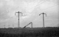 Ukraine, 1941, Berkó Pál, second World War, pylon, power line, eastern front, Fortepan #78385