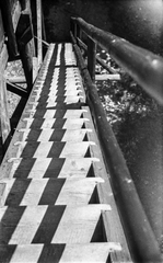 1946, Berkó Pál, stairs, shadow, geometry, Fortepan #79471