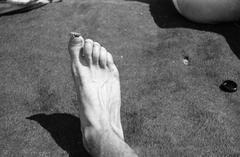 1946, Berkó Pál, barefoot, frog, leg, Fortepan #79545