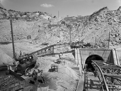 Hungary, Lábatlan, Bersekbánya., 1956, UVATERV, tunnel, Fortepan #79574