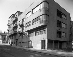 Magyarország, Budapest XII., Szamos utca 5. (Maros utca sarok)., 1959, UVATERV, Budapest, Funkcionalizmus, Platschek Imre-terv, Fortepan #79648