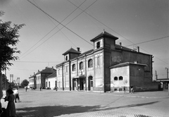 Hungary, Szolnok, vasútállomás., 1955, UVATERV, train station, train station, Fortepan #79749