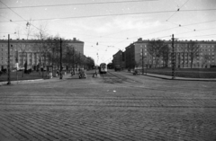 Magyarország, Budapest IV., Váci út, szemben az Árpád út., 1960, UVATERV, villamos, Budapest, Fortepan #80062