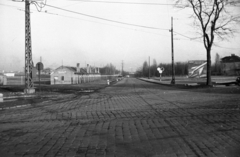 Magyarország, Budapest X., Üllői út (Vörös Hadsereg útja), szemben a Ferihegyi repülőtérre vezető út torkolata., 1960, UVATERV, Budapest, Fortepan #80078