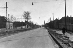 Magyarország, Budapest XXIII., Grassalkovich (Marx Károly) út a Helsinki (Dózsa György) út felől nézve., 1960, UVATERV, Budapest, Fortepan #80094