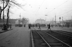 Magyarország, Budapest XXI., II. Rákóczi Ferenc út, jobbra a a Szent Imre (Tanácsház) tér., 1960, UVATERV, Budapest, Fortepan #80102