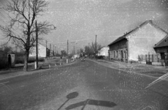 Magyarország, Budapest XI., Budaörsi út az Osztapenko szobor felől nézve., 1960, UVATERV, őrbódé, Budapest, Fortepan #80131