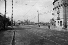 Magyarország, Budapest XII.,Budapest XI., Budaörsi út - Alkotás utca találkozása a Hegyalja úti kereszteződésnél., 1960, UVATERV, Skoda Octavia, Budapest, Fortepan #80137