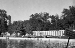 Magyarország, Debrecen, Nagyerdői Gyógyfürdő., 1951, UVATERV, strand, Fortepan #80149