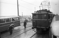 Magyarország, Budapest, az újjáépített Petőfi híd terhelési próbája., 1952, UVATERV, autóbusz, terheléspróba, Fortepan #80238