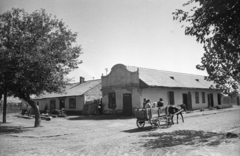 Magyarország, Miskolc, József Attila utca, jobbra a Szondi György utca., 1953, UVATERV, szekér, fogat, Fortepan #80277