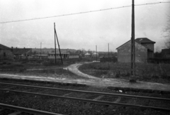 Magyarország, Budapest XI., Fehérvári út Albertfalva kitérő után, szemben a Kondorosi út épületei., 1960, UVATERV, Budapest, Fortepan #80399