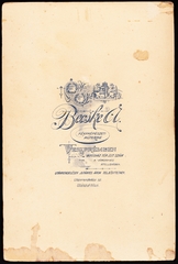 Magyarország, Veszprém, Szabadság tér 8. (Városház tér 227.), Becske Aladár fényképészeti műterme., 1900, Fortepan, műterem, fényképész, hátlap, Fortepan #81031