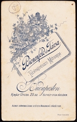 Magyarország, Budapest VII., Király utca 25., Bienenfeld Zsigmond és Társa fényképészeti műterem.., 1900, Fortepan, műterem, fényképész, hátlap, Budapest, Fortepan #81043