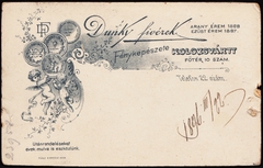 Románia,Erdély, Kolozsvár, Fő tér 10., Dunky fivérek fényképészete., 1900, Fortepan, műterem, fényképész, hátlap, Fortepan #81098